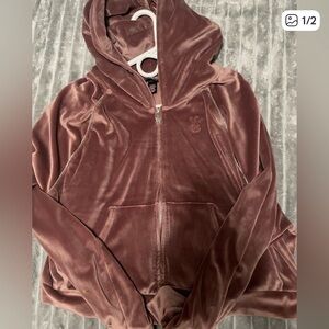 Victoria's Secret Mauve Velour Hoodie